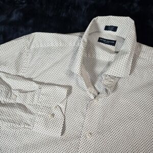 Peter Millar Collection Button Up Shirt Mens XL White‎ Long Sleeve 100% Cotton